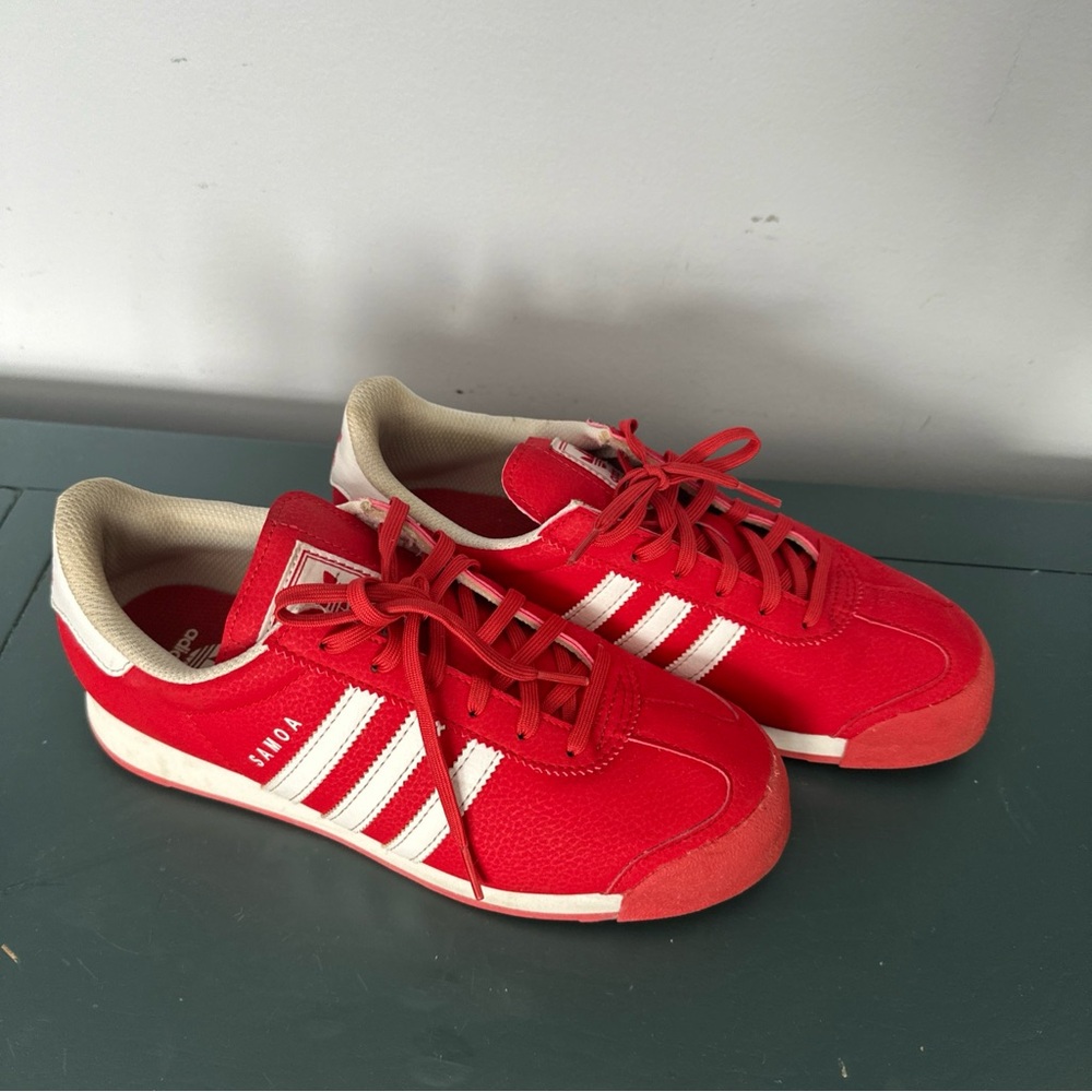 Adidas MEN Red and White Sneakers